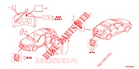 EMBLEME/ETICHETTE CAUZIONE  per Honda CIVIC DIESEL 1.6 ENTRY 5 Porte 9 velocità automatico 2018