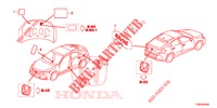 EMBLEME/ETICHETTE CAUZIONE  per Honda CIVIC DIESEL 1.6 MID 5 Porte 9 velocità automatico 2018