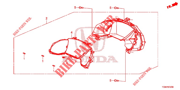 TACHIMETRO  per Honda CIVIC DIESEL 1.6 MID 5 Porte 9 velocità automatico 2018