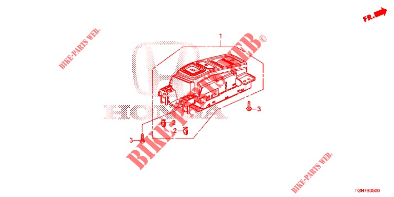 INTERRUTTORE DI SELEZIONE per Honda CIVIC DIESEL 1.6 MID Black Edition 5 Porte 9 velocità automatico 2018