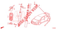 ASSORBITORE SCOSSE POST.  per Honda CIVIC TYPE R 5 Porte 6 velocità manuale 2016