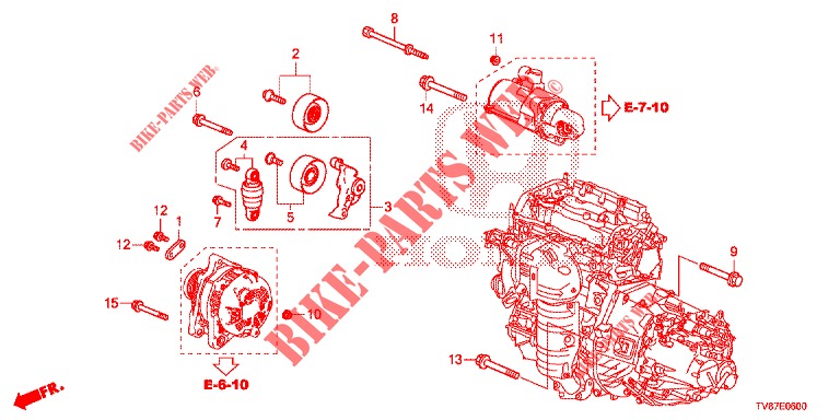 AUTO TENSIONE  per Honda CIVIC TYPE R 5 Porte 6 velocità manuale 2016