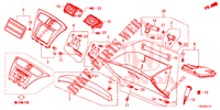 ABBELLIMENTO STRUMENTI (COTE DE PASSAGER) (LH) per Honda CIVIC TOURER DIESEL 1.6 COMFORT 5 Porte 6 velocità manuale 2014