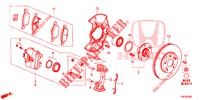 FRENO ANTERIORE  per Honda CIVIC TOURER DIESEL 1.6 COMFORT 5 Porte 6 velocità manuale 2014