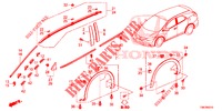 MODANATURA/PROTETTORE  per Honda CIVIC TOURER DIESEL 1.6 COMFORT 5 Porte 6 velocità manuale 2014
