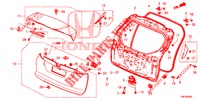 PANNELLO PORTELLONE(2D)  per Honda CIVIC TOURER DIESEL 1.6 COMFORT 5 Porte 6 velocità manuale 2014