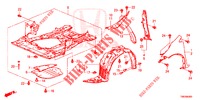 PARAFANGHI ANTERIORI  per Honda CIVIC TOURER DIESEL 1.6 COMFORT 5 Porte 6 velocità manuale 2014