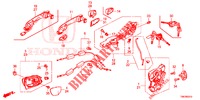 SERRATURE PORTIERE ANT./MANIGLIA ESTERNA  per Honda CIVIC TOURER DIESEL 1.6 COMFORT 5 Porte 6 velocità manuale 2014
