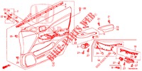 FODERAMENTO PORTIERA ANT. (LH) per Honda CIVIC TOURER DIESEL 1.6 EXECUTIVE 5 Porte 6 velocità manuale 2014