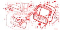 PANNELLO PORTELLONE(2D)  per Honda CIVIC TOURER DIESEL 1.6 EXECUTIVE 5 Porte 6 velocità manuale 2014