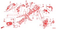 SERRATURE PORTIERE ANT./MANIGLIA ESTERNA  per Honda CIVIC TOURER DIESEL 1.6 EXECUTIVE 5 Porte 6 velocità manuale 2014
