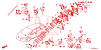 UNITA DI CONTROLLO (COMPARTIMENT MOTEUR) (1) (DIESEL) per Honda CIVIC TOURER DIESEL 1.6 EXECUTIVE 5 Porte 6 velocità manuale 2014