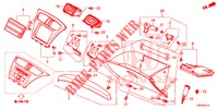 ABBELLIMENTO STRUMENTI (COTE DE PASSAGER) (LH) per Honda CIVIC TOURER DIESEL 1.6 S 5 Porte 6 velocità manuale 2014