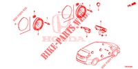 ANTENNA/ALTOPARLANTE  per Honda CIVIC TOURER DIESEL 1.6 S 5 Porte 6 velocità manuale 2014