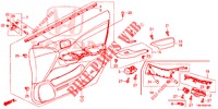 FODERAMENTO PORTIERA ANT. (LH) per Honda CIVIC TOURER DIESEL 1.6 S 5 Porte 6 velocità manuale 2014