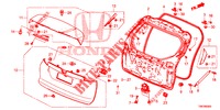 PANNELLO PORTELLONE(2D)  per Honda CIVIC TOURER DIESEL 1.6 S 5 Porte 6 velocità manuale 2014