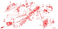 SERRATURE PORTIERE ANT./MANIGLIA ESTERNA  per Honda CIVIC TOURER DIESEL 1.6 S 5 Porte 6 velocità manuale 2014