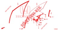 SPORTELLI PORTIERE ANT./REGOLATORE  per Honda CIVIC TOURER DIESEL 1.6 S 5 Porte 6 velocità manuale 2014