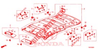 FODERA TETTO  per Honda CIVIC TOURER 1.8 COMFORT 5 Porte 6 velocità manuale 2014