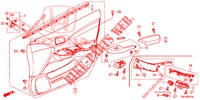 FODERAMENTO PORTIERA ANT. (LH) per Honda CIVIC TOURER 1.8 COMFORT 5 Porte 6 velocità manuale 2014