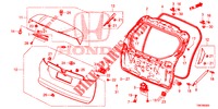 PANNELLO PORTELLONE(2D)  per Honda CIVIC TOURER 1.8 COMFORT 5 Porte 6 velocità manuale 2014