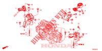 MONTATORI MOTORE (AT) per Honda CIVIC TOURER 1.8 COMFORT 5 Porte 5 velocità automatico 2014