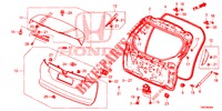 PANNELLO PORTELLONE(2D)  per Honda CIVIC TOURER 1.8 COMFORT 5 Porte 5 velocità automatico 2014