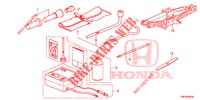 UTENSILI/CRICCO  per Honda CIVIC TOURER 1.8 COMFORT 5 Porte 5 velocità automatico 2014