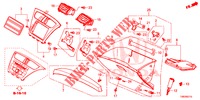 ABBELLIMENTO STRUMENTI (COTE DE PASSAGER) (LH) per Honda CIVIC TOURER 1.8 EXECUTIVE 5 Porte 6 velocità manuale 2014