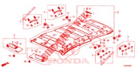 FODERA TETTO  per Honda CIVIC TOURER 1.8 EXECUTIVE 5 Porte 6 velocità manuale 2014