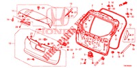 PANNELLO PORTELLONE(2D)  per Honda CIVIC TOURER 1.8 EXECUTIVE 5 Porte 6 velocità manuale 2014
