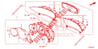 TACHIMETRO  per Honda CIVIC TOURER 1.8 EXECUTIVE 5 Porte 6 velocità manuale 2014