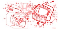 PANNELLO PORTELLONE(2D)  per Honda CIVIC TOURER 1.8 EXECUTIVE 5 Porte 5 velocità automatico 2014