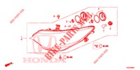 FANALE  per Honda CIVIC TOURER 1.8 LIFESTYLE 5 Porte 6 velocità manuale 2014