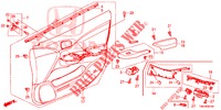 FODERAMENTO PORTIERA ANT. (LH) per Honda CIVIC TOURER 1.8 LIFESTYLE 5 Porte 6 velocità manuale 2014