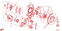 FRENO ANTERIORE  per Honda CIVIC TOURER 1.8 LIFESTYLE 5 Porte 6 velocità manuale 2014