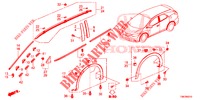 MODANATURA/PROTETTORE  per Honda CIVIC TOURER 1.8 EXECUTIVE 5 Porte 6 velocità manuale 2014