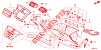 ABBELLIMENTO STRUMENTI (COTE DE PASSAGER) (LH) per Honda CIVIC TOURER 1.8 EXECUTIVE 5 Porte 5 velocità automatico 2014