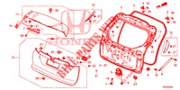 PANNELLO PORTELLONE(2D)  per Honda CIVIC TOURER 1.8 EXECUTIVE 5 Porte 5 velocità automatico 2014