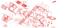 ABBELLIMENTO STRUMENTI (COTE DE PASSAGER) (LH) per Honda CIVIC TOURER DIESEL 1.6 COMFORT 5 Porte 6 velocità manuale 2015