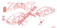EMBLEME/ETICHETTE CAUZIONE  per Honda CIVIC TOURER DIESEL 1.6 COMFORT 5 Porte 6 velocità manuale 2015