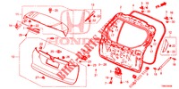 PANNELLO PORTELLONE(2D)  per Honda CIVIC TOURER DIESEL 1.6 COMFORT 5 Porte 6 velocità manuale 2015