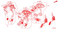 PEDALE (LH) per Honda CIVIC TOURER DIESEL 1.6 COMFORT 5 Porte 6 velocità manuale 2015