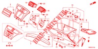 ABBELLIMENTO STRUMENTI (COTE DE PASSAGER) (LH) per Honda CIVIC TOURER DIESEL 1.6 EXECUTIVE 5 Porte 6 velocità manuale 2015