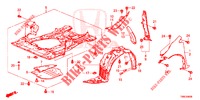 PARAFANGHI ANTERIORI  per Honda CIVIC TOURER DIESEL 1.6 EXECUTIVE 5 Porte 6 velocità manuale 2015