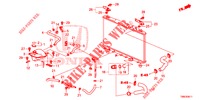 TUBO RADIATORE/SERBATOIO DI RISERVA (DIESEL) per Honda CIVIC TOURER DIESEL 1.6 EXECUTIVE 5 Porte 6 velocità manuale 2015