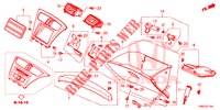 ABBELLIMENTO STRUMENTI (COTE DE PASSAGER) (LH) per Honda CIVIC TOURER DIESEL 1.6 LIFSTYLE 5 Porte 6 velocità manuale 2015