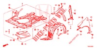 PARAFANGHI ANTERIORI  per Honda CIVIC TOURER DIESEL 1.6 LIFSTYLE 5 Porte 6 velocità manuale 2015