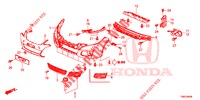PARAURTI ANTERIORE  per Honda CIVIC TOURER DIESEL 1.6 LIFSTYLE 5 Porte 6 velocità manuale 2015