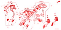 PEDALE (LH) per Honda CIVIC TOURER DIESEL 1.6 LIFSTYLE 5 Porte 6 velocità manuale 2015
